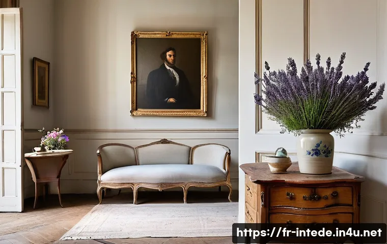 인테리어 디자인의 윤리와 책임 - **"Vintage French Salon with Artisan Restoration"**
A warm and inviting French living room, remi...